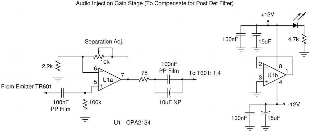 Audio Injection Amp Circuit